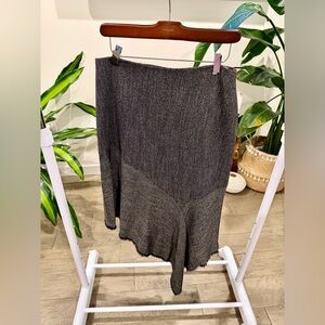 Ann Klein NWT Midi Plaid Handkerchief Hem Skirt, Women’s Size 6